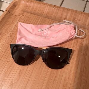 Blenders Black/Gold accents Sunglasses with Pink Case